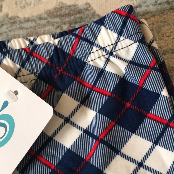 *HOLIDAY SALE* Leggings -  Blue Red Plaid - Picture 4 of 5